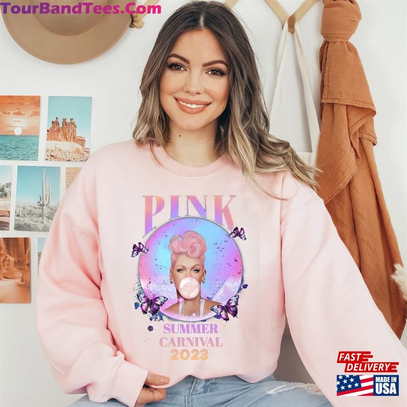 Pink Summer Carnival Trustfall Album Tee Singer Tour Hoodie Classic 29Uf152464 – Utopia Fashion