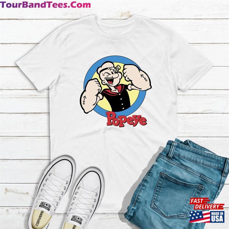 Popeye Fun Cool Vintage Style Sailor Distressed Graphic Retro Tv Show T-Shirt Sweatshirt Classic 29Uf164545 – Utopia Fashion