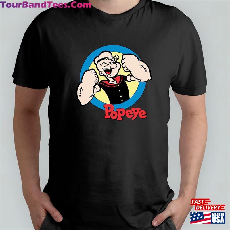 Popeye Fun Cool Vintage Style Sailor Distressed Graphic Retro Tv Show T-Shirt Sweatshirt Classic 29Uf164545 – Utopia Fashion