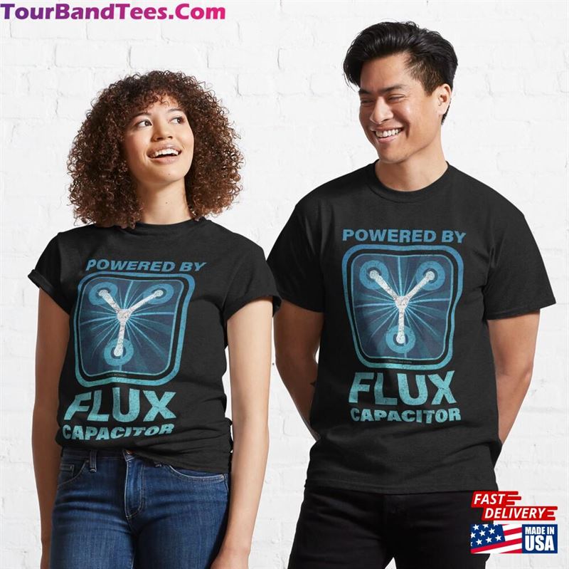 Powered By Flux Capacitor Back To The Future Classic T-Shirt 29Uf147079 – Utopia Fashion