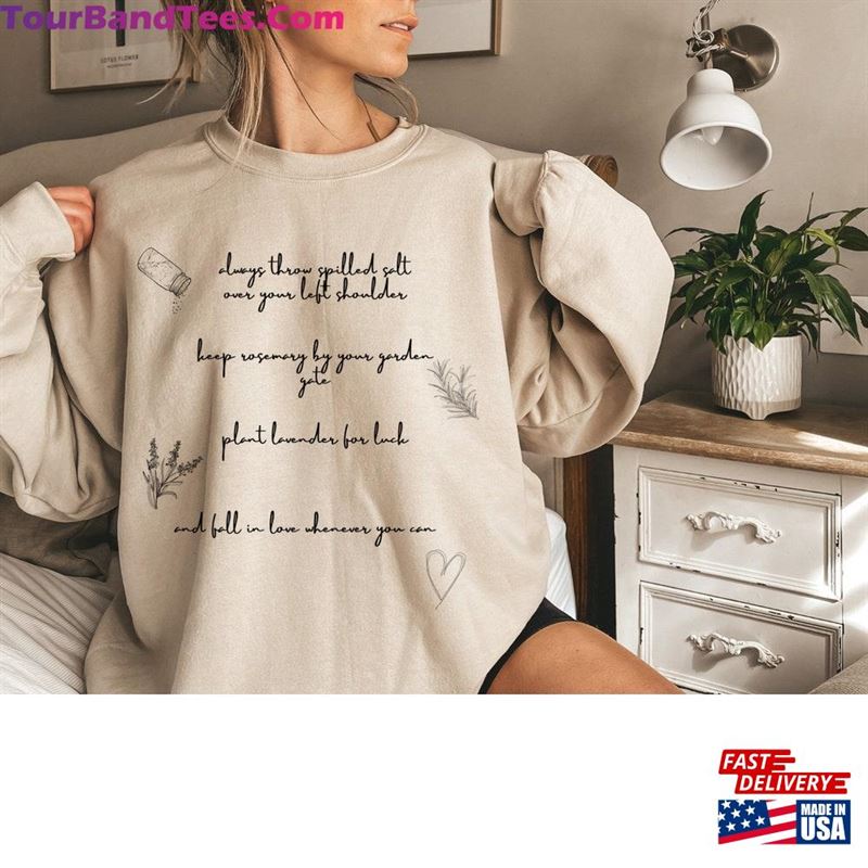 Practical Magic Sweatshirt Salt Rosemary Lavender Love Inspirational Unisex T-Shirt 29Uf163168 – Utopia Fashion