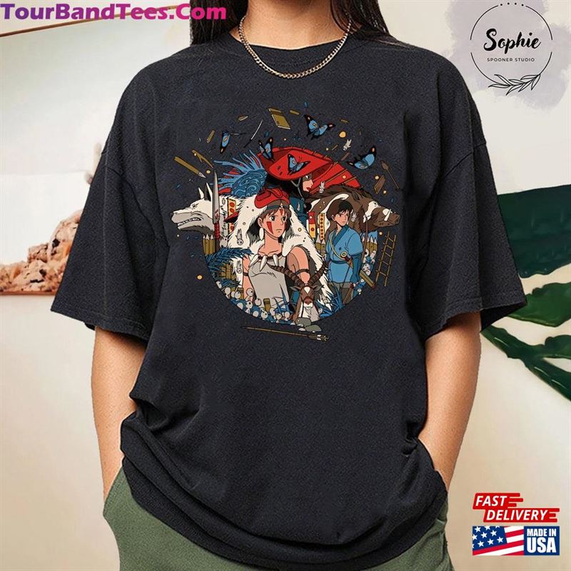 Princess Mononoke T-Shirt Ghibli Shirt Hayao Miyazaki Hoodie 29Uf163768 – Utopia Fashion