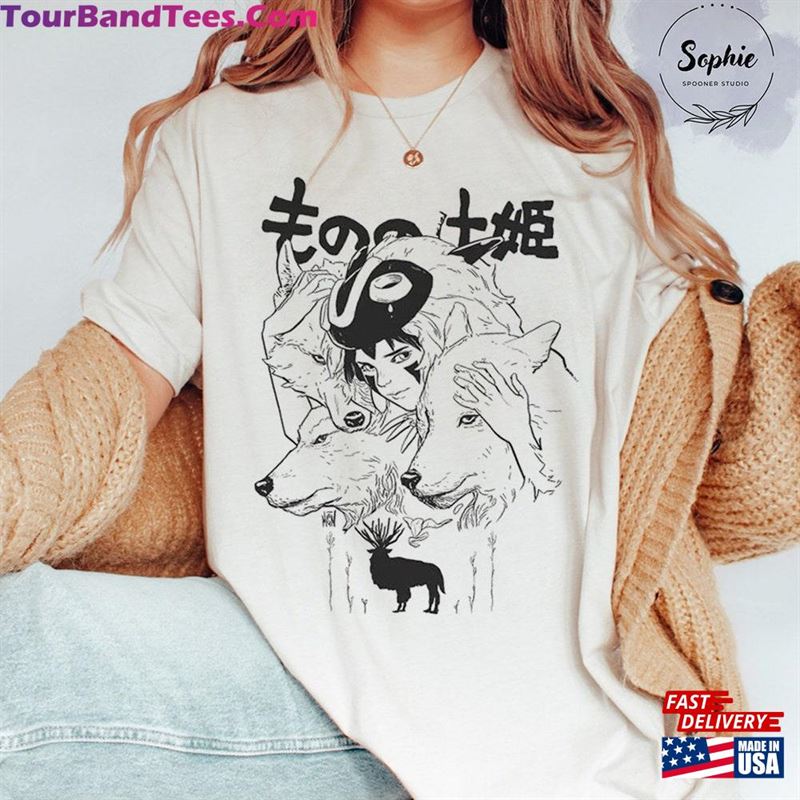 Princess Mononoke T-Shirt Ghibli Shirt Hayao Miyazaki Sweatshirt Hoodie 29Uf164289 – Utopia Fashion