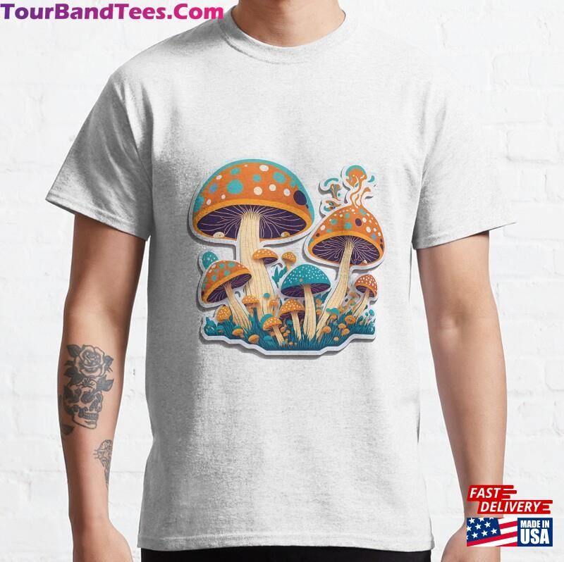 Psychedelic Magic Mushrooms Art Classic T-Shirt Sweatshirt Unisex 29Uf163166 – Utopia Fashion