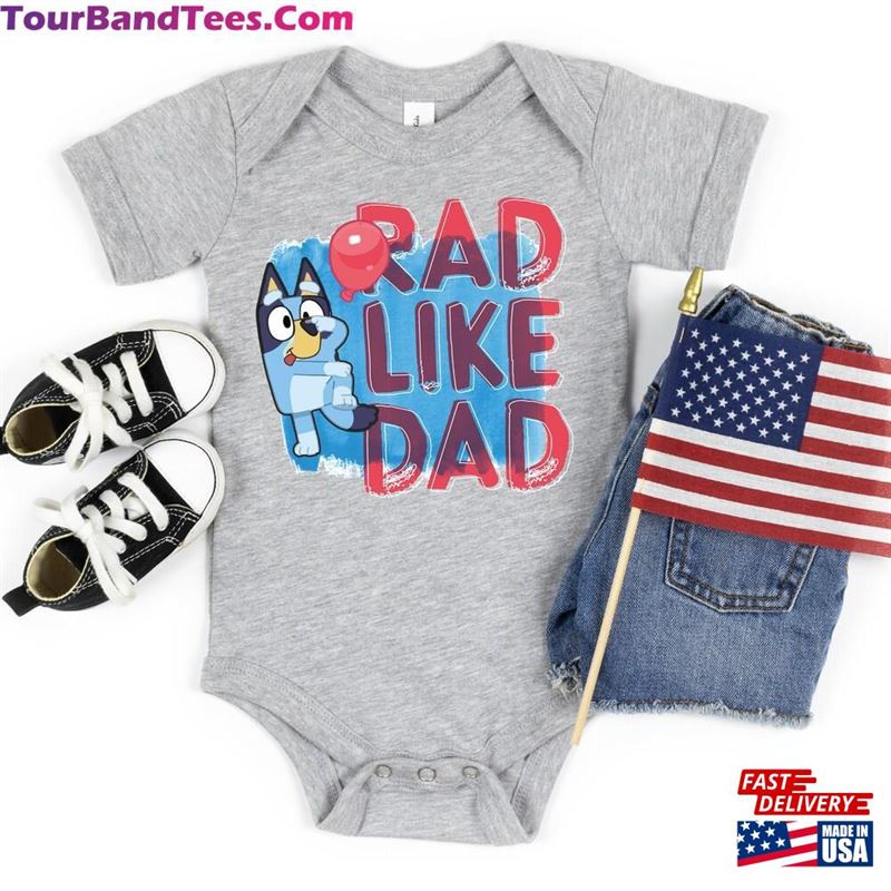 Rad Dad Blue Shirt Like T-Shirt Father Hoodie Sweatshirt 29Uf163041 – Utopia Fashion