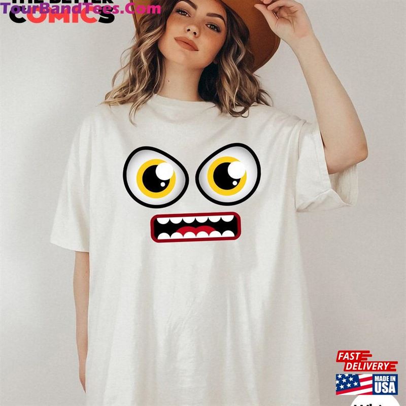 Red Face T-Shirt Eyes Tee Graphic Gift Hoodie Adorable Cute Kids School College Sweatshirt Women Men Gifts Unisex 29Uf157422 – Utopia Fashion