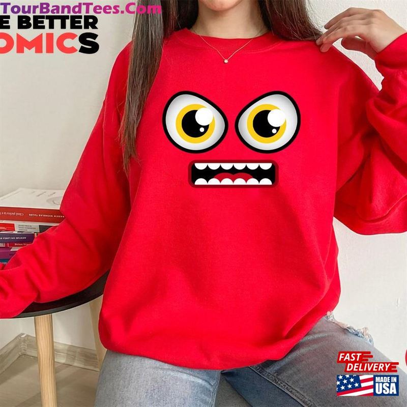 Red Face T-Shirt Eyes Tee Graphic Gift Hoodie Adorable Cute Kids School College Sweatshirt Women Men Gifts Unisex 29Uf157422 – Utopia Fashion