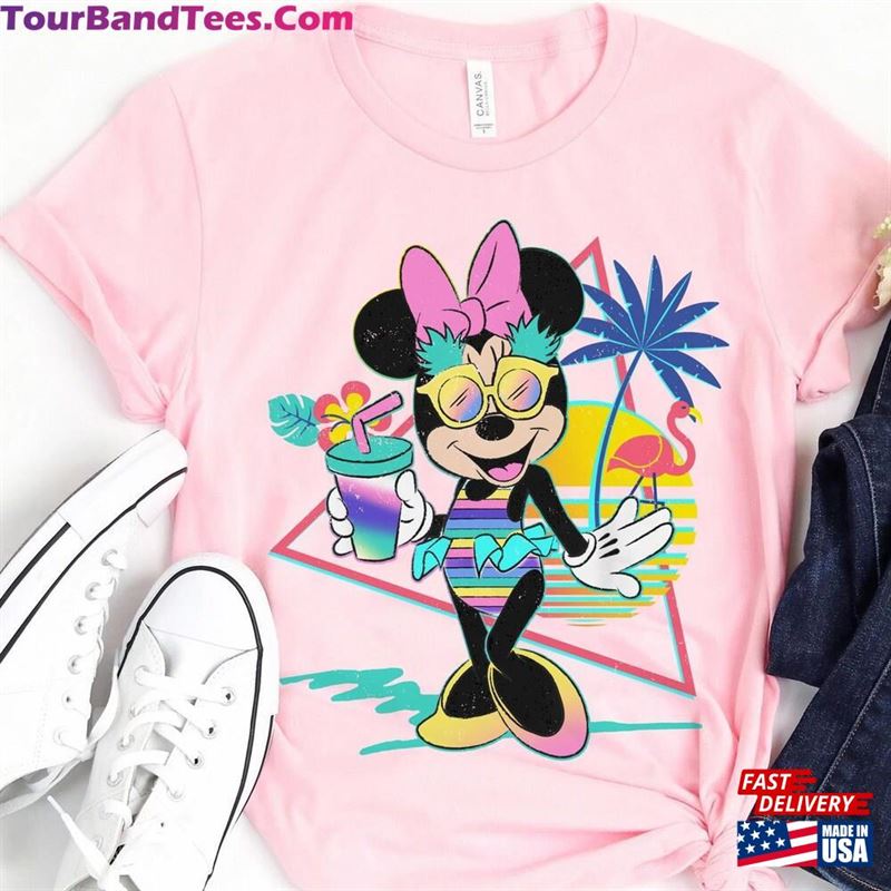 Retro 80S Disney Minnie Mouse Unicorn Stripes Pineapples Shirt Summer Vibes Vacation Tee T-Shirt Hoodie 29Uf147055 – Utopia Fashion