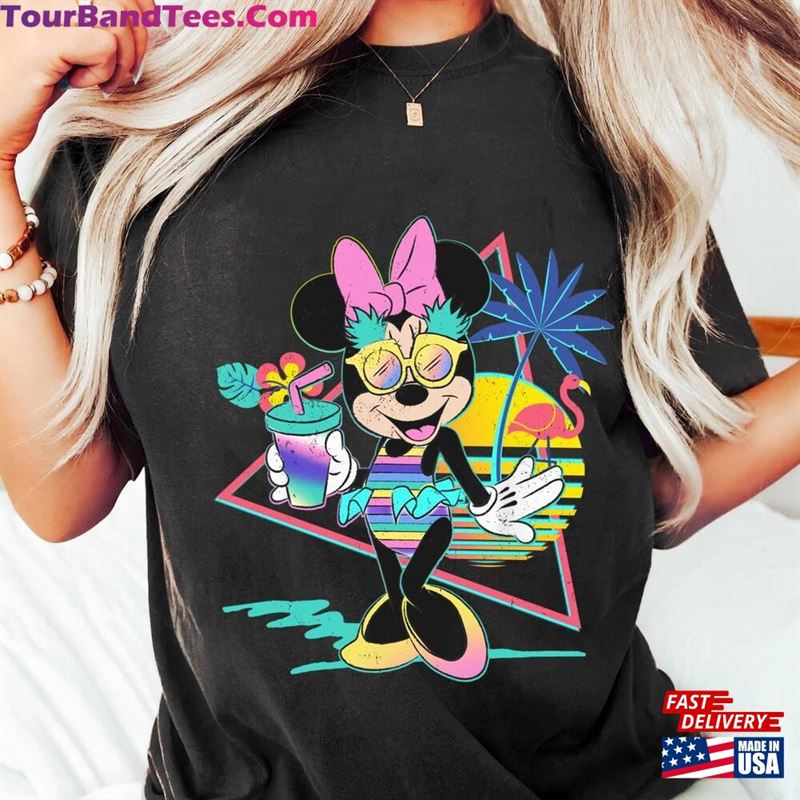 Retro 80S Disney Minnie Mouse Unicorn Stripes Pineapples Shirt Summer Vibes Vacation Tee T-Shirt Hoodie 29Uf147055 – Utopia Fashion