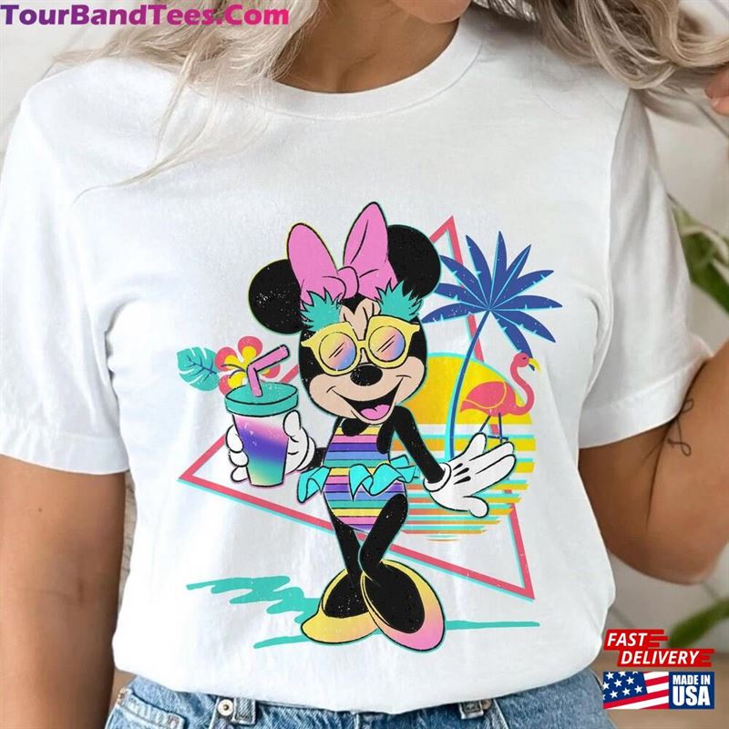 Retro 80S Disney Minnie Mouse Unicorn Stripes Pineapples Shirt Summer Vibes Vacation Tee T-Shirt Hoodie 29Uf147055 – Utopia Fashion