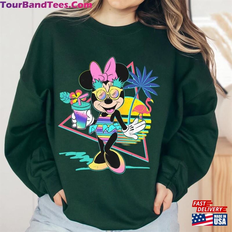 Retro 80S Disney Minnie Mouse Unicorn Stripes Pineapples Shirt Summer Vibes Vacation Tee T-Shirt Hoodie 29Uf147055 – Utopia Fashion