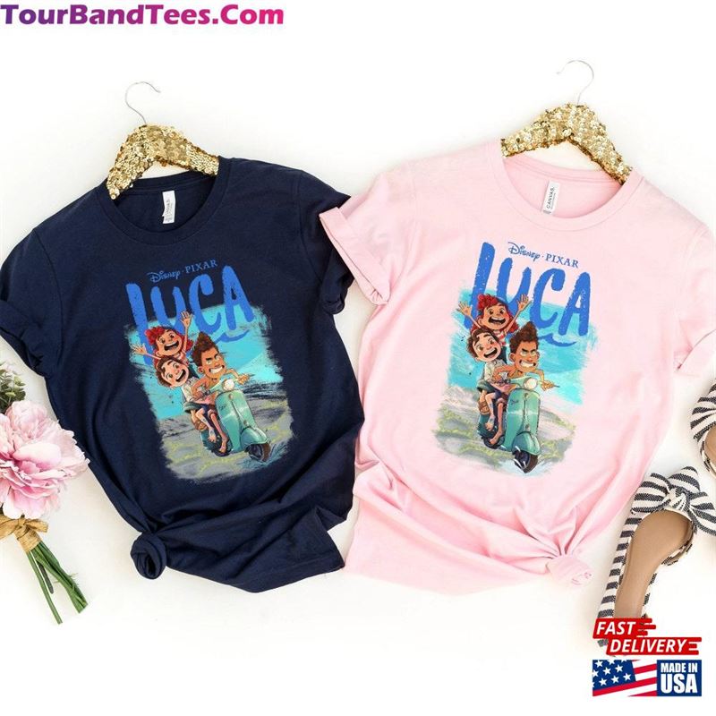 Retro Disney Luca Shirt Characters And Friends Hoodie Classic 29Uf152367 – Utopia Fashion