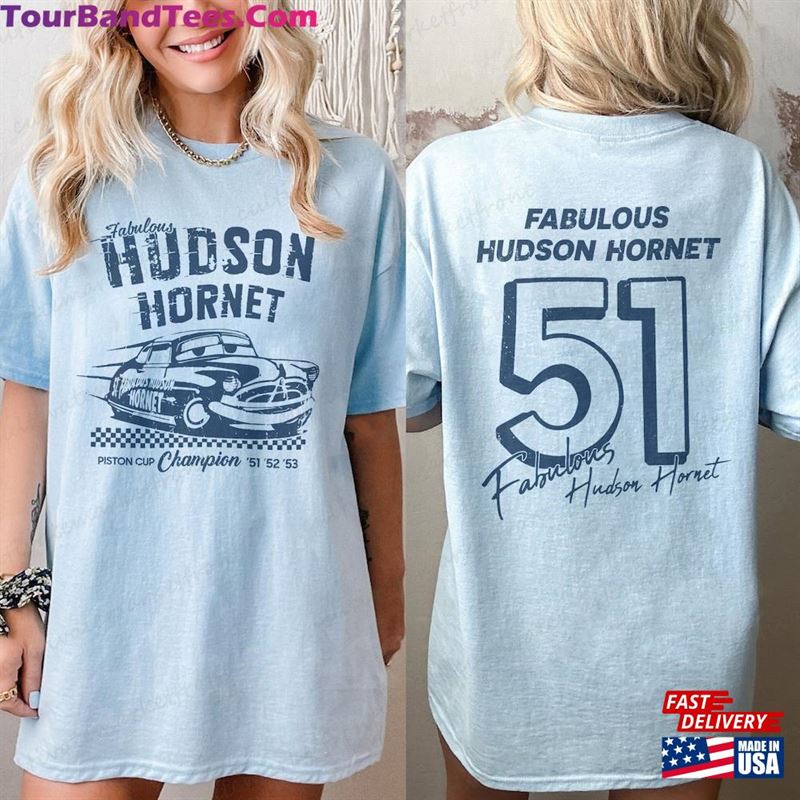 Retro Doc Hudson Number Back Shirt Disney Cars Fabulous Hornet Unisex T-Shirt 29Uf157507 – Utopia Fashion