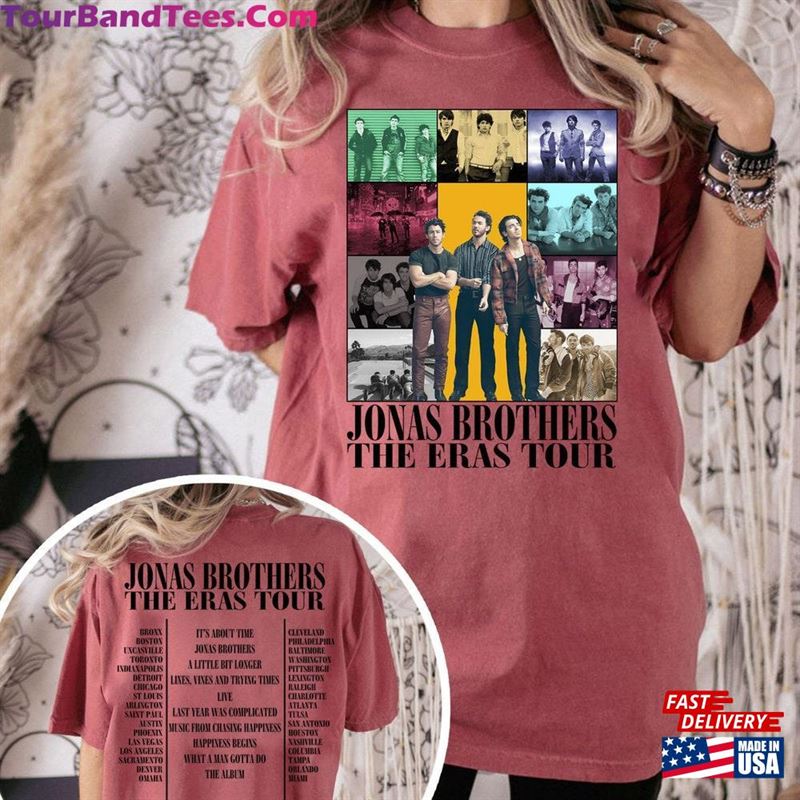 Retro Jonas Brothers The Eras Tour Shirt Brother Merch Fan Double Sided Tees Hoodie T-Shirt 29Uf157212 – Utopia Fashion