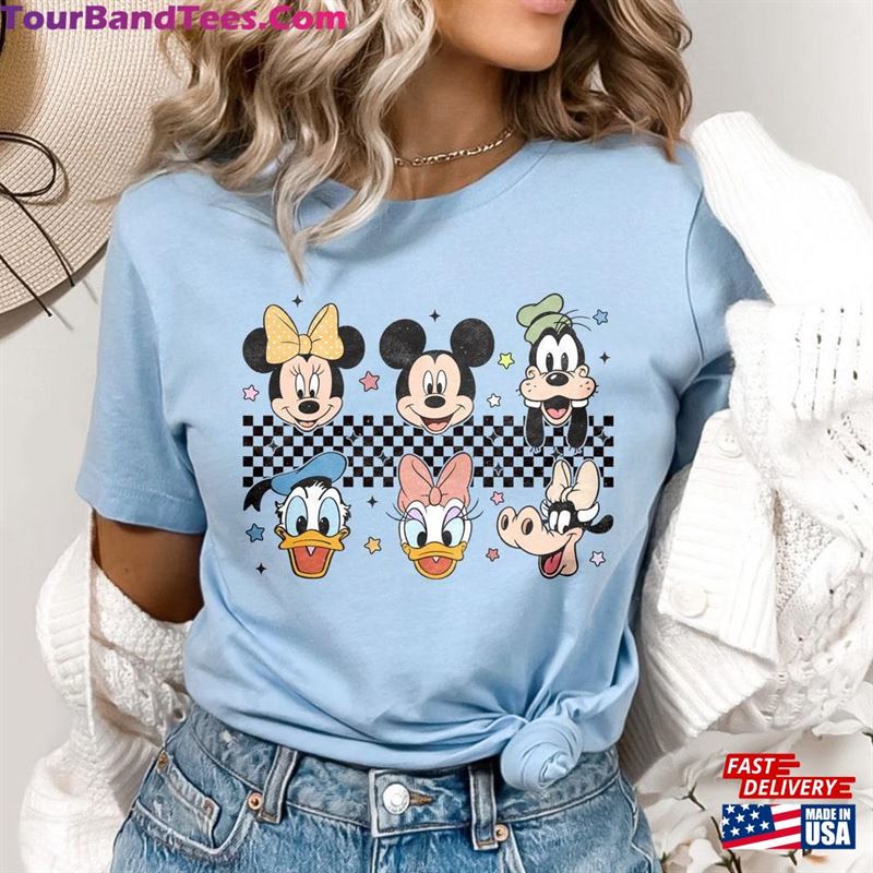 Retro Mickey And Friends Shirts Disney Checkered Women Disneyworld Shirt Classic Unisex 29Uf163697 – Utopia Fashion