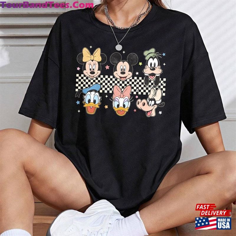 Retro Mickey And Friends Shirts Disney Checkered Women Disneyworld Shirt Classic Unisex 29Uf163697 – Utopia Fashion