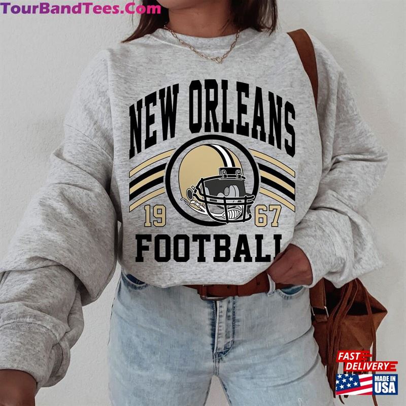 Retro New Orleans Football Sweatshirt Crewneck Shirt T-Shirt Classic 29Uf152086 – Utopia Fashion