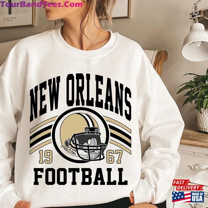 Retro New Orleans Football Sweatshirt Crewneck Shirt T-Shirt Classic 29Uf152086 – Utopia Fashion