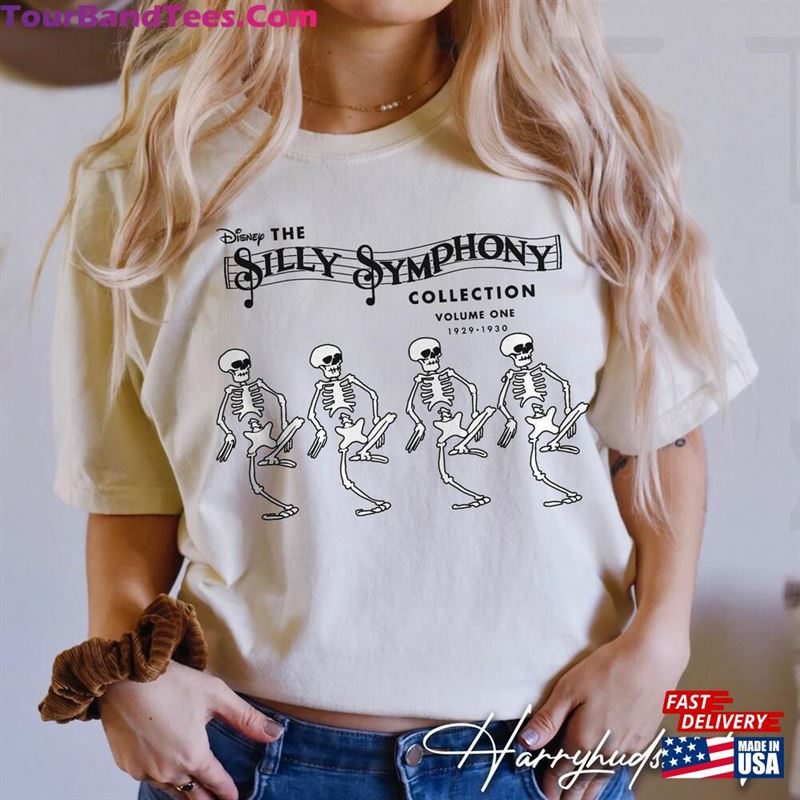 Retro Silly Symphony Shirts Disney Halloween Shirt The Skeleton Dance Unisex Sweatshirt 29Uf163590 – Utopia Fashion