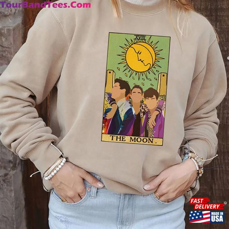 Retro The Moon Jonas Brothers Shirt Joe Mix Tarot Card Tshirt Five Albums One Night Hoodie T-Shirt 29Uf163282 – Utopia Fashion