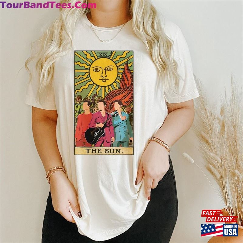 Retro The Sun Jonas Brothers Shirt Joe Mix Tarot Card Tshirt Five Albums One Night T-Shirt Hoodie 29Uf163290 – Utopia Fashion