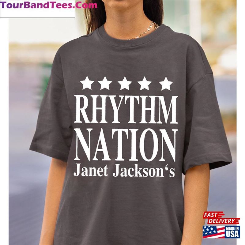 Rhymthm Nation Janet Jackson’S T-Shirt Tour T Sweatshirt 29Uf164228 – Utopia Fashion