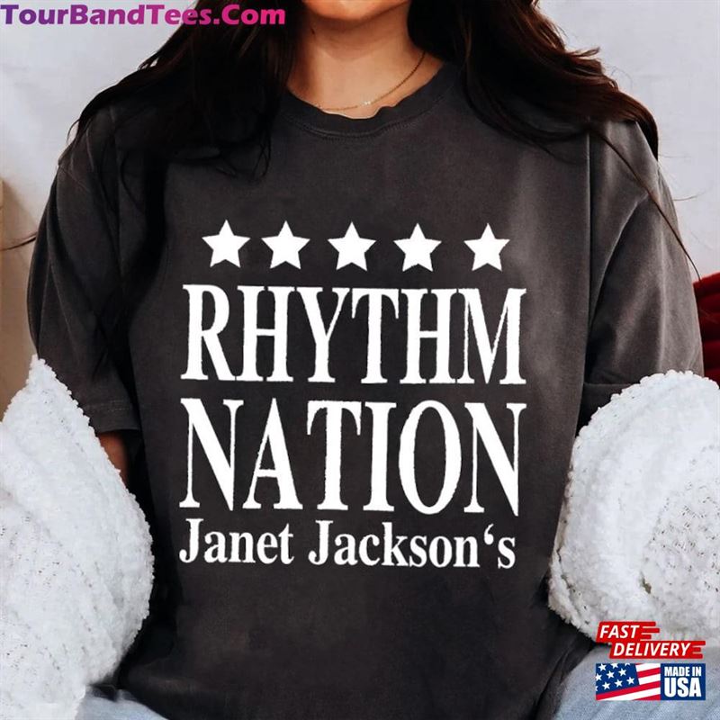 Rhymthm Nation Janet Jackson’S T-Shirt Tour T Sweatshirt 29Uf164228 – Utopia Fashion