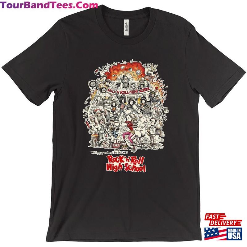 Rock’N Roll High School T-Shirt Classic 29Uf152267 – Utopia Fashion