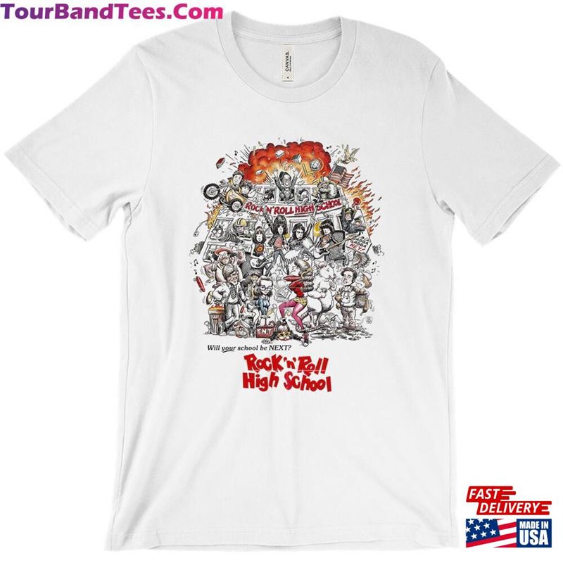 Rock’N Roll High School T-Shirt Classic 29Uf152267 – Utopia Fashion