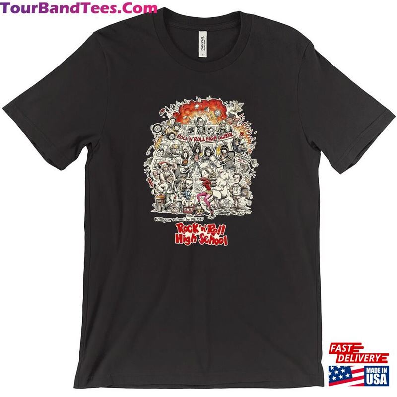 Rock’N Roll High School T-Shirt Classic 29Uf152267 – Utopia Fashion