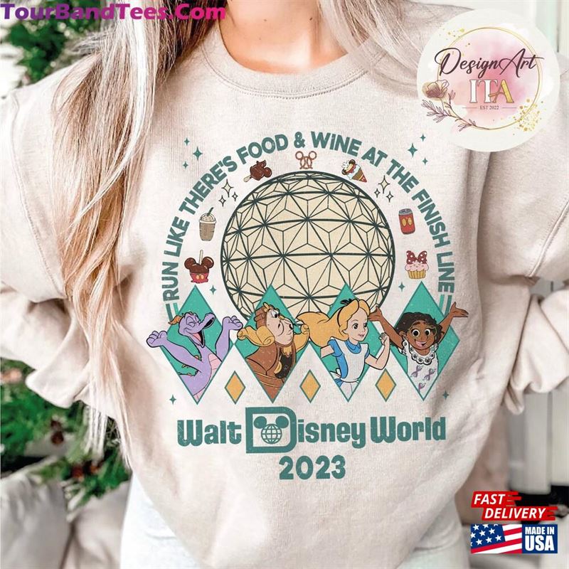 Run Like There’S Food And Wine At The Finish Line T-Shirt Disney Shirt Hoodie Sweatshirt 29Uf147408 – Utopia Fashion