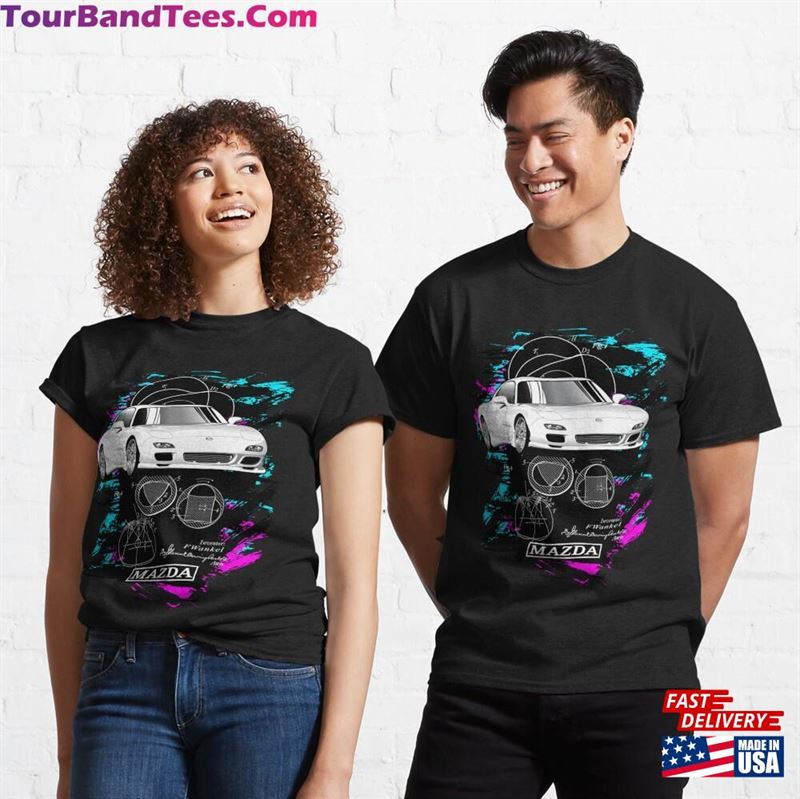 Rx7 Fd Retro Vintage Mazda Rotary Powered Wankel Jdm Classic T-Shirt Hoodie 29Uf147356 – Utopia Fashion