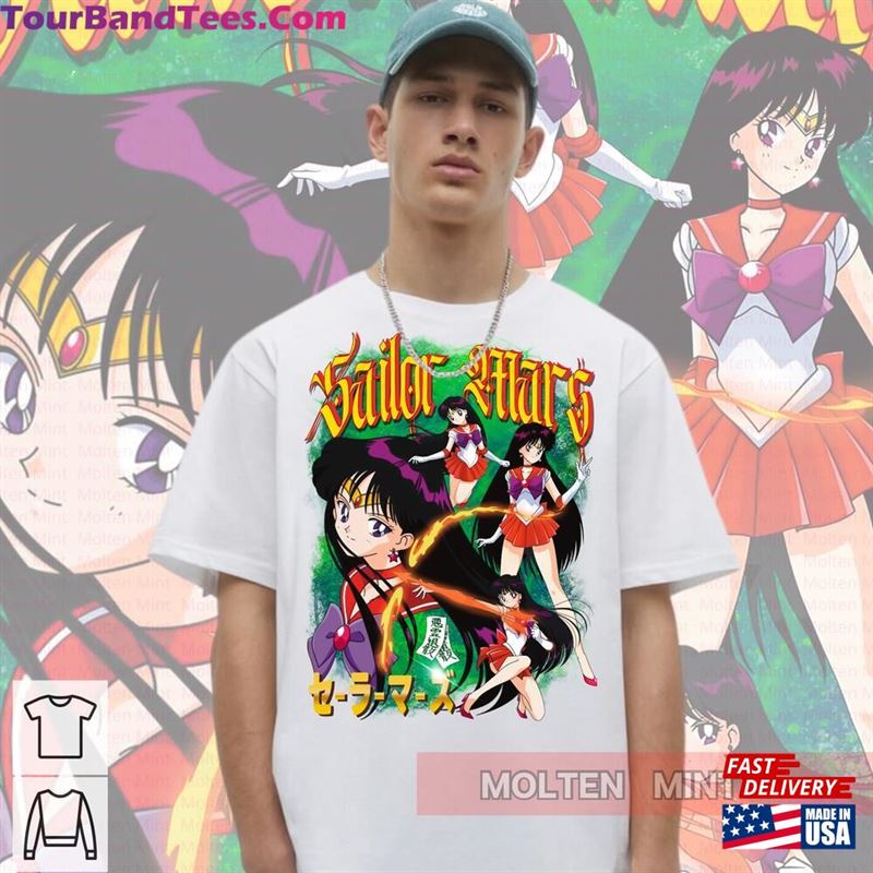 Sailor Mars T-Shirt Retro Sweatshirt Rei Hino 90S Style Unisex 29Uf142336 – Utopia Fashion