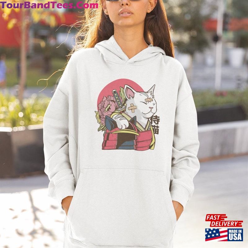 Samurai Cat Shirt Japanese Tshirt Funny Sweatshirt Unisex 29Uf163671 – Utopia Fashion