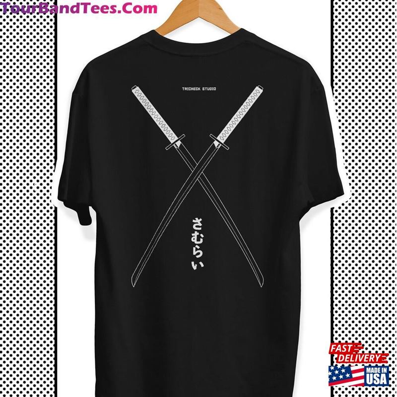 Samurai Katanas Oversized Shirt Unisex Techwear Japanese Streetwear Anime Manga Inspired Minimalist Monochrome Hoodie 29Uf147409 – Utopia Fashion