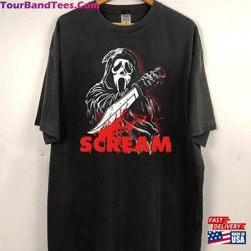 Scary Movie Shirt Scream Vintage Halloween T-Shirt Sweatshirt 29Uf157423 – Utopia Fashion