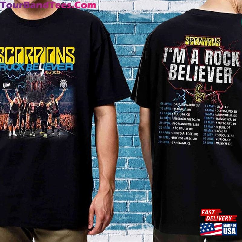 Scorpions Shirt Rock Believer World Tour Music T-Shirt Classic 29Uf164157 – Utopia Fashion