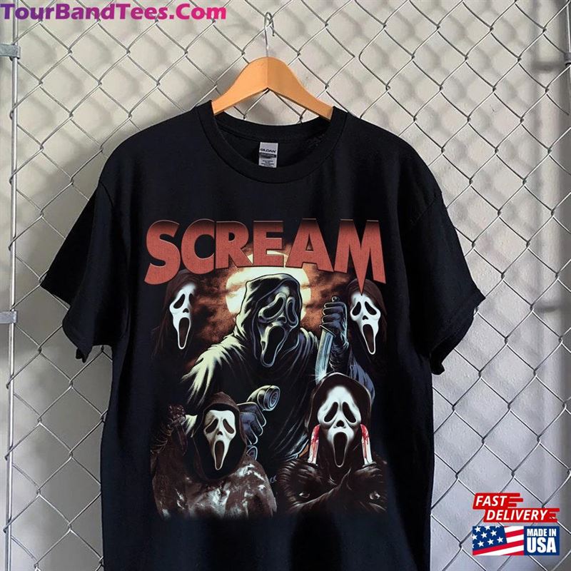 Scream Movie Shirt Graphic T-Shirt Vintage Halloween Hoodie Unisex 29Uf157521 – Utopia Fashion