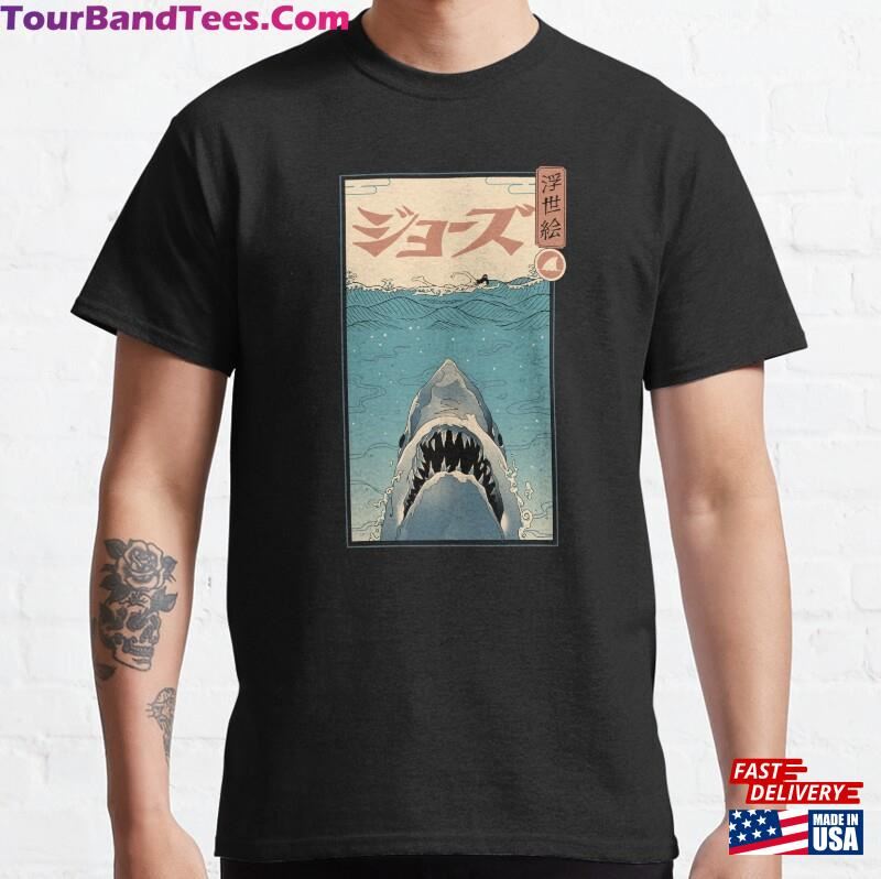 Shark Ukiyo E Classic T-Shirt Hoodie Unisex 29Uf163779 – Utopia Fashion