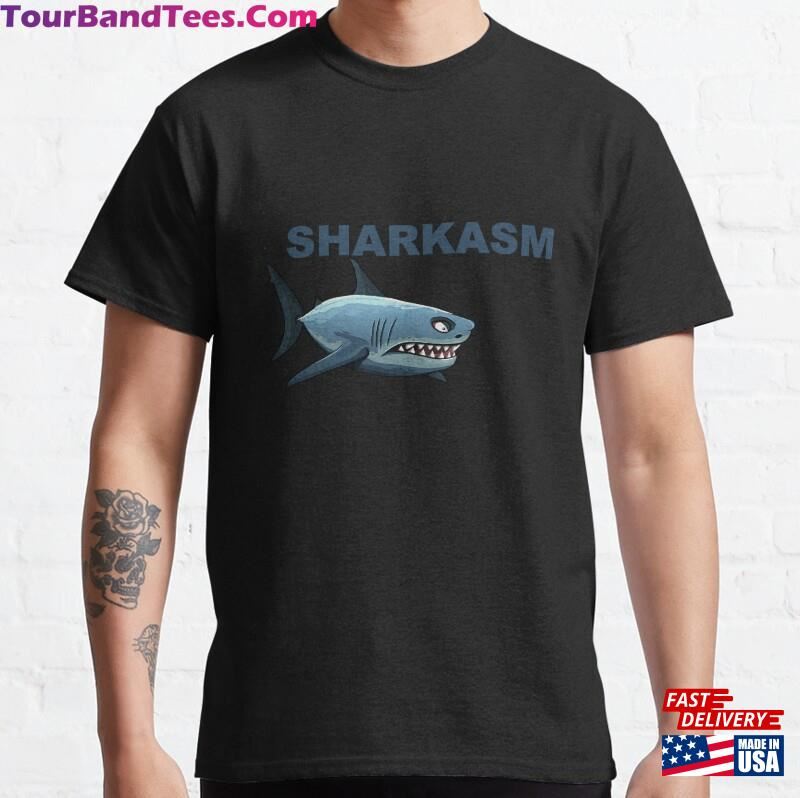 Sharkasm Shark Showing Teeth Celebrate Week Classic Sweatshirt 29Uf164128 – Utopia Fashion