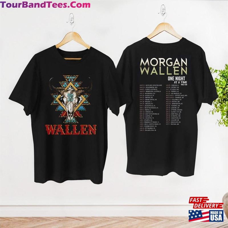 Skull Bull Morgan Wallen T-Shirt One Night At A Time Tour Cowboy Graphic Shirt Unisex Hoodie 29Uf157358 – Utopia Fashion