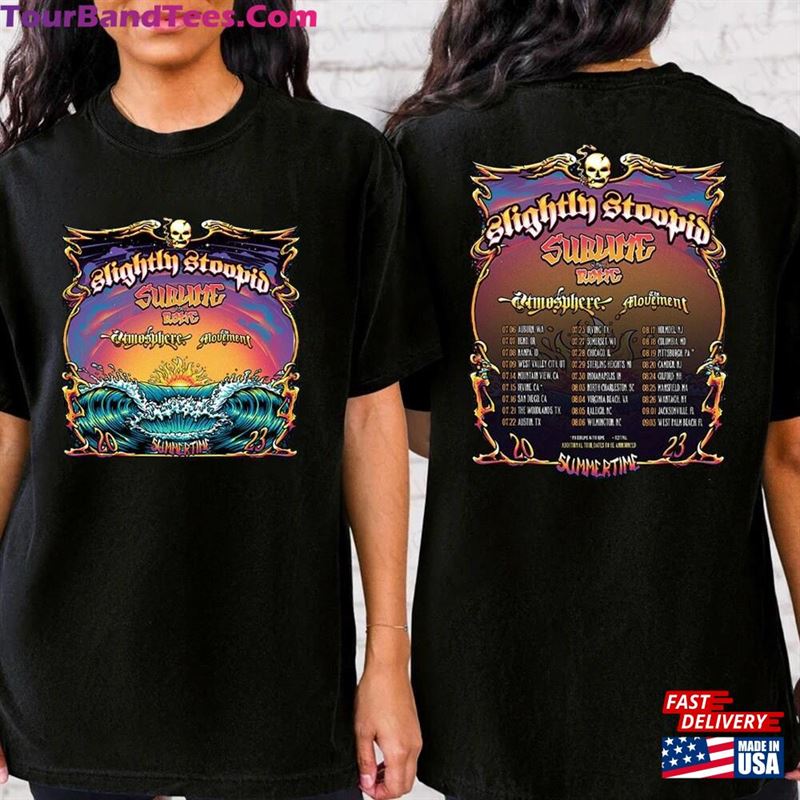 Slightly Stoopid And Sublime With Rome Summertime Tour T-Shirt Music Shirt Sweatshirt Classic 29Uf147253 – Utopia Fashion