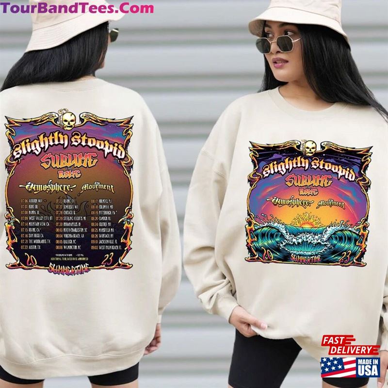 Slightly Stoopid And Sublime With Rome Summertime Tour T-Shirt Music Shirt Sweatshirt Classic 29Uf147253 – Utopia Fashion