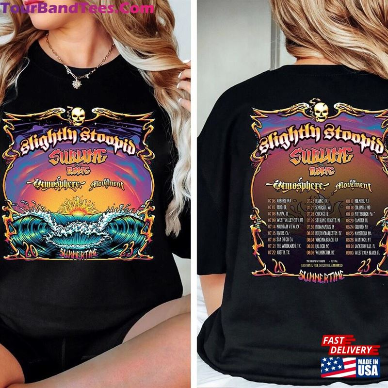 Slightly Stoopid And Sublime With Rome Summertime Tour T-Shirt Music Shirt Sweatshirt Classic 29Uf147253 – Utopia Fashion