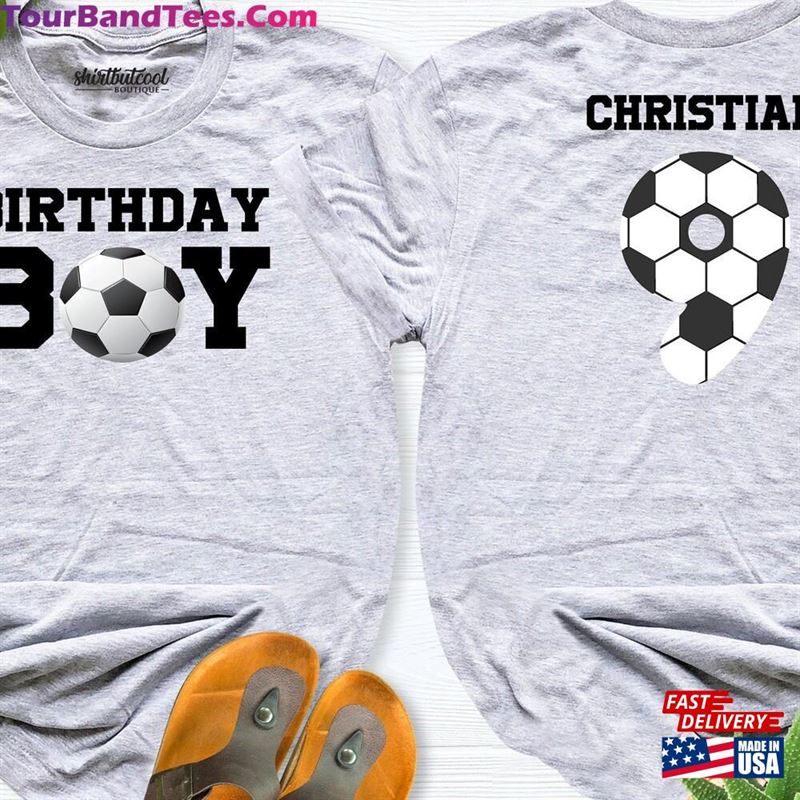 Soccer Birthday Shirt Boy Party T-Shirt Classic 29Uf164407 – Utopia Fashion