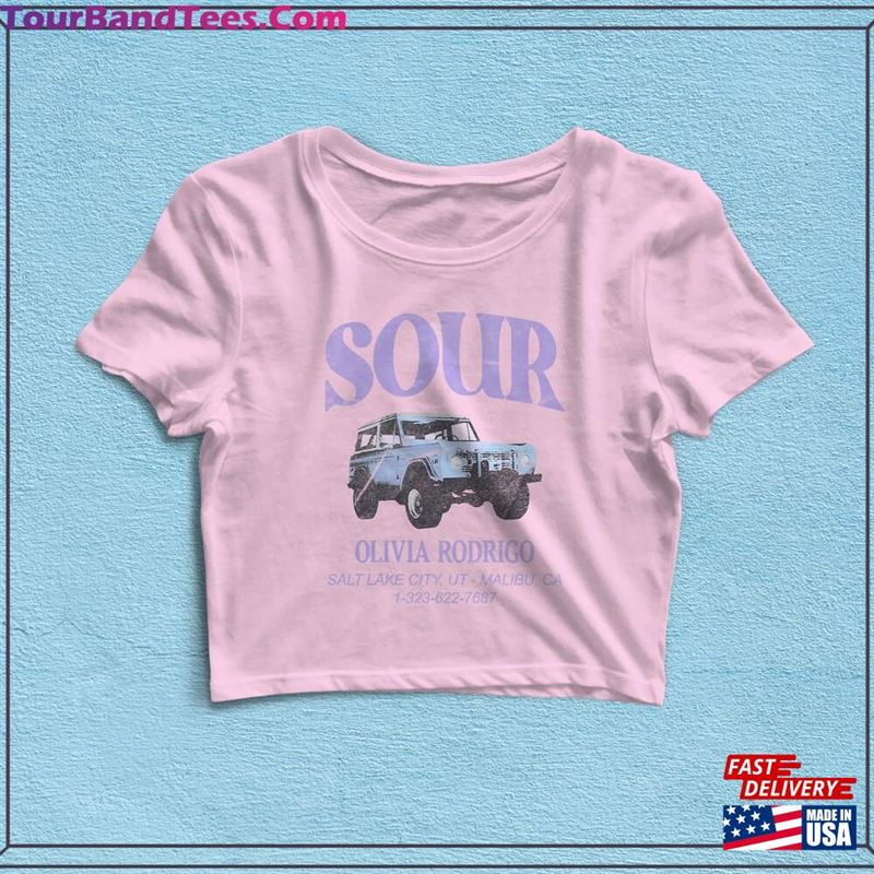 Sour Tour Car Graphic Crop Top Music Shirt Women Shirts Unisex Hoodie 29Uf152606 – Utopia Fashion