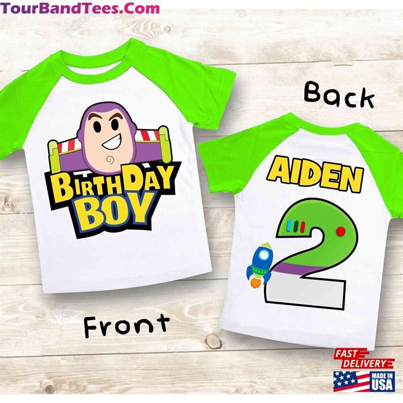 Space Birthday T-Shirt Toy Theme Party Buzz Lightyear Personalized Shirt Unisex 29Uf152310 – Utopia Fashion