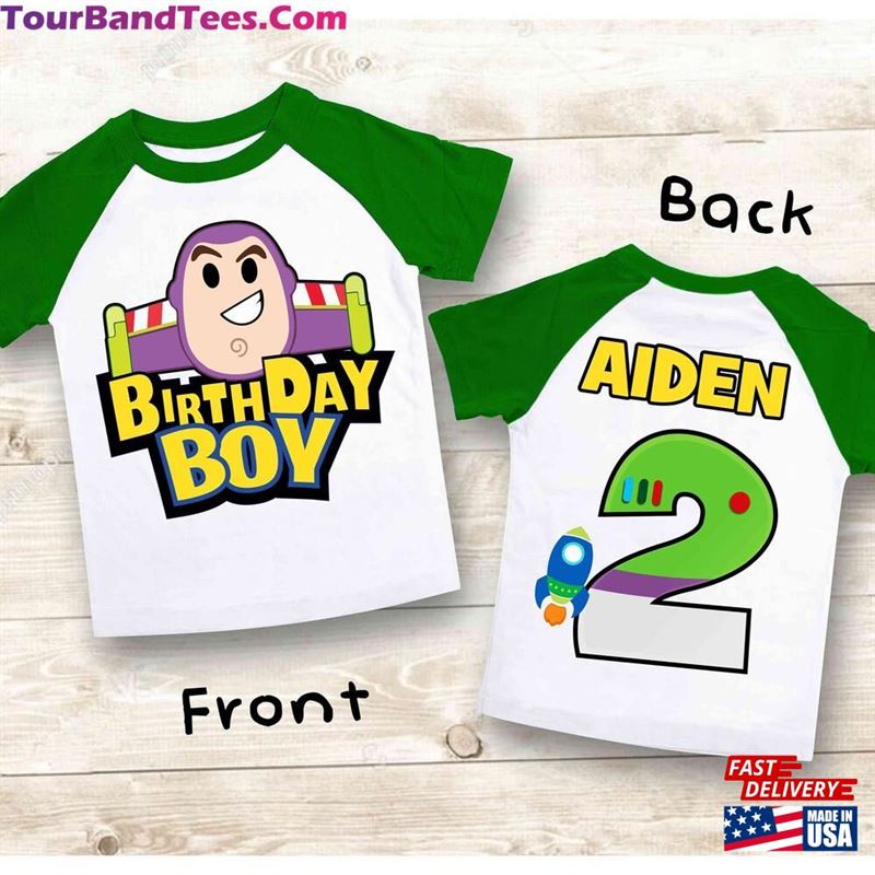 Space Birthday T-Shirt Toy Theme Party Buzz Lightyear Personalized Shirt Unisex 29Uf152310 – Utopia Fashion