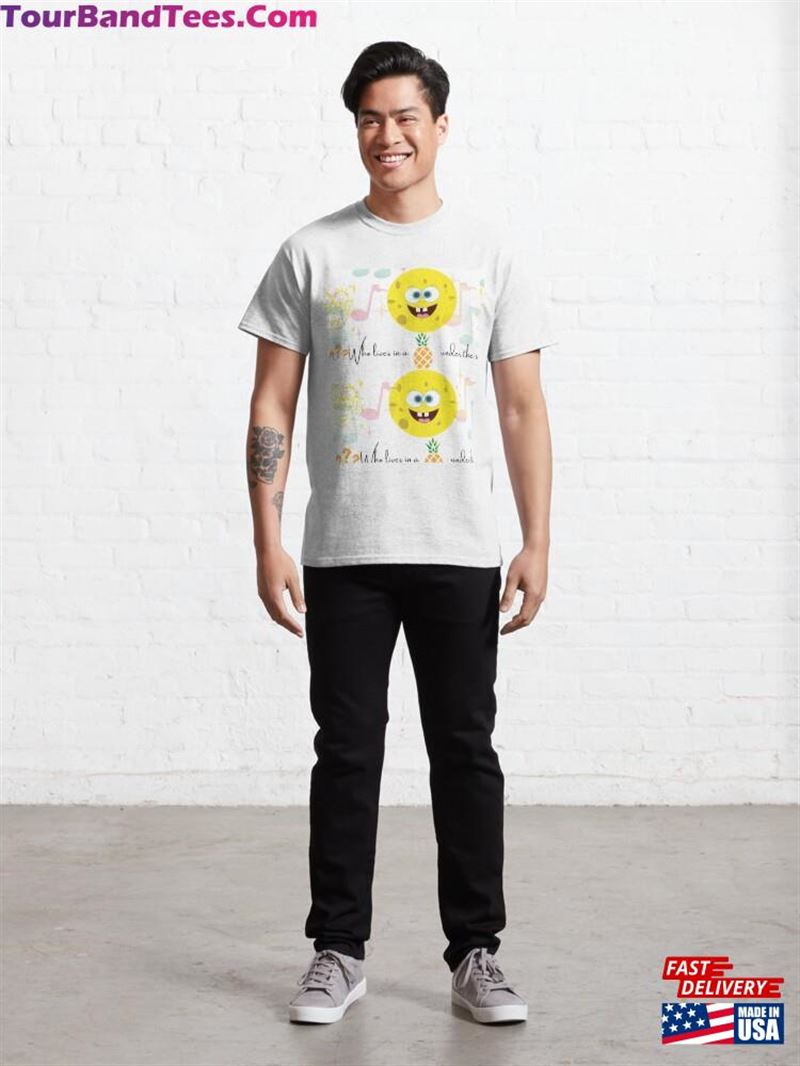 Spongebob Themed Classic T-Shirt Unisex 29Uf147569 – Utopia Fashion