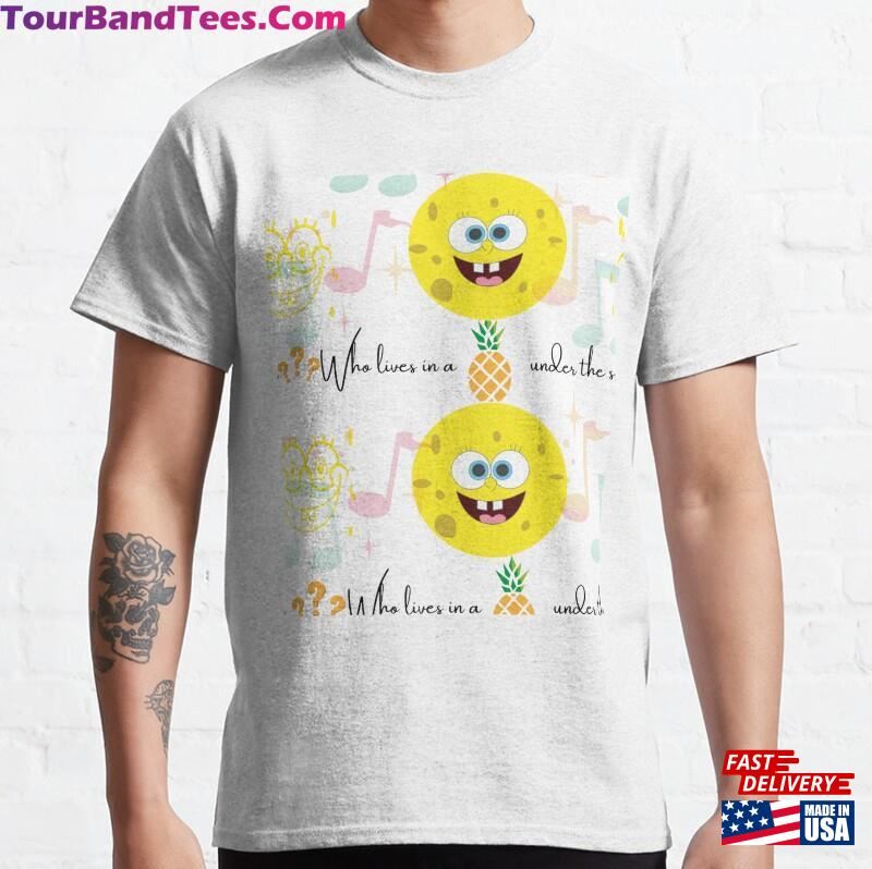 Spongebob Themed Classic T-Shirt Unisex 29Uf147569 – Utopia Fashion